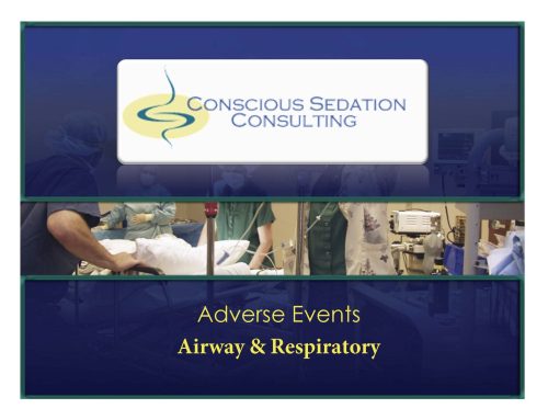 Adverse Events: Airway & Respiratory - Online CE Course